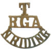 Royal Garrison Artillery North Riding Territorials (T/R.G.A./N.RIDING) Shoulder Title