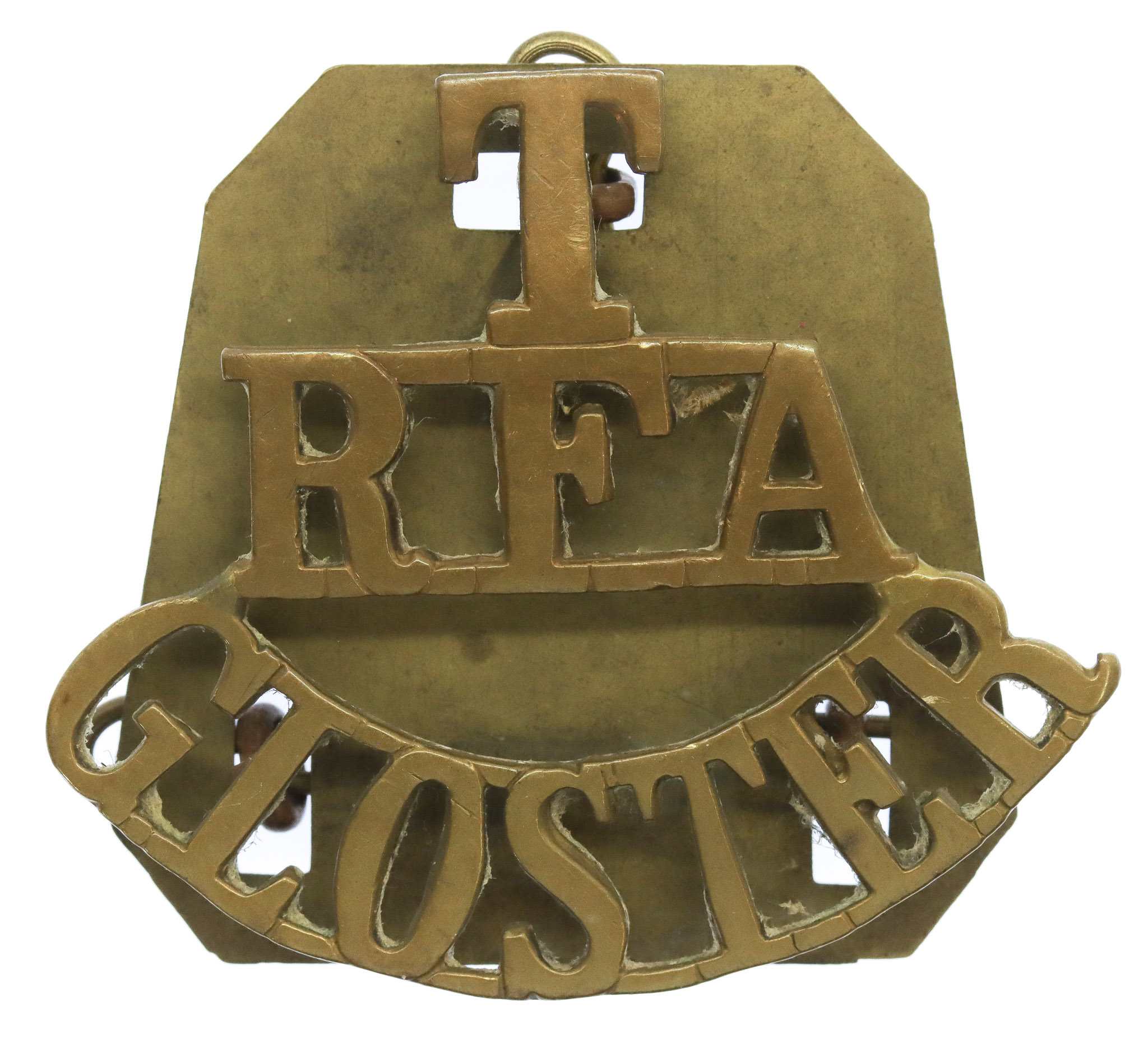 Royal Field Artillery Gloster Territorials (T/R.F.A./GLOSTER) Shoulder Title