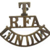 Royal Field Artillery London Territorials (T/R.F.A./LONDON) Shoulder Title