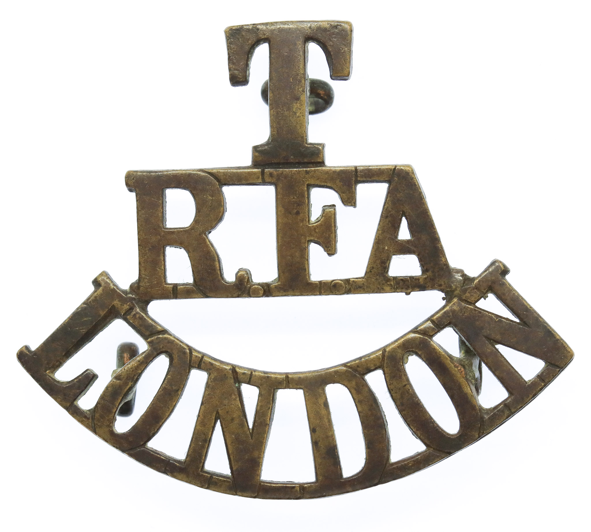 Royal Field Artillery London Territorials (T/R.F.A./LONDON) Shoulder Title