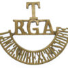 Royal Garrison Artillery Lancashire & Cheshire Territorials (T/R.G.A./LANCASHIRE&CHESHIRE) Shoulder Title