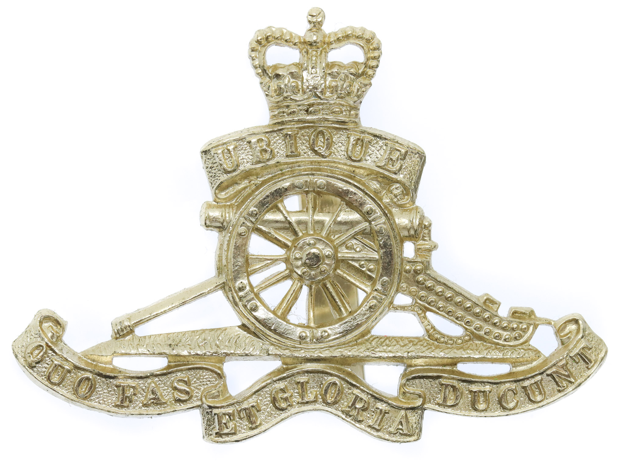 Royal Artillery Anodised (Staybrite) Cap Badge
