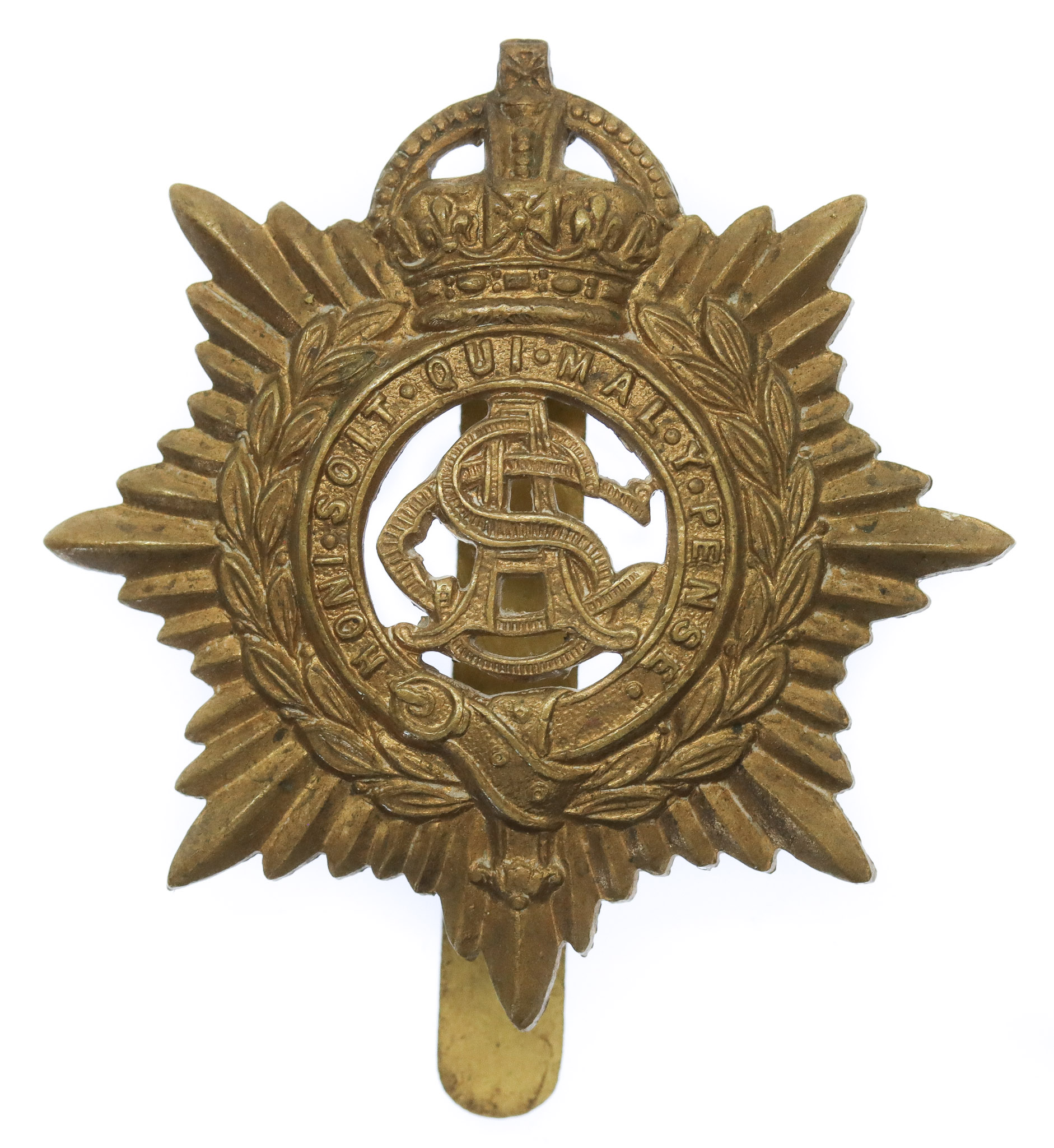 Army Service Corps (A.S.C.) Cap Badge - King's Crown