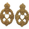 Pair of Royal Electrical & Mechanical Engineers (R.E.M.E.) Collar Badges - King's Crown (1st Pattern)