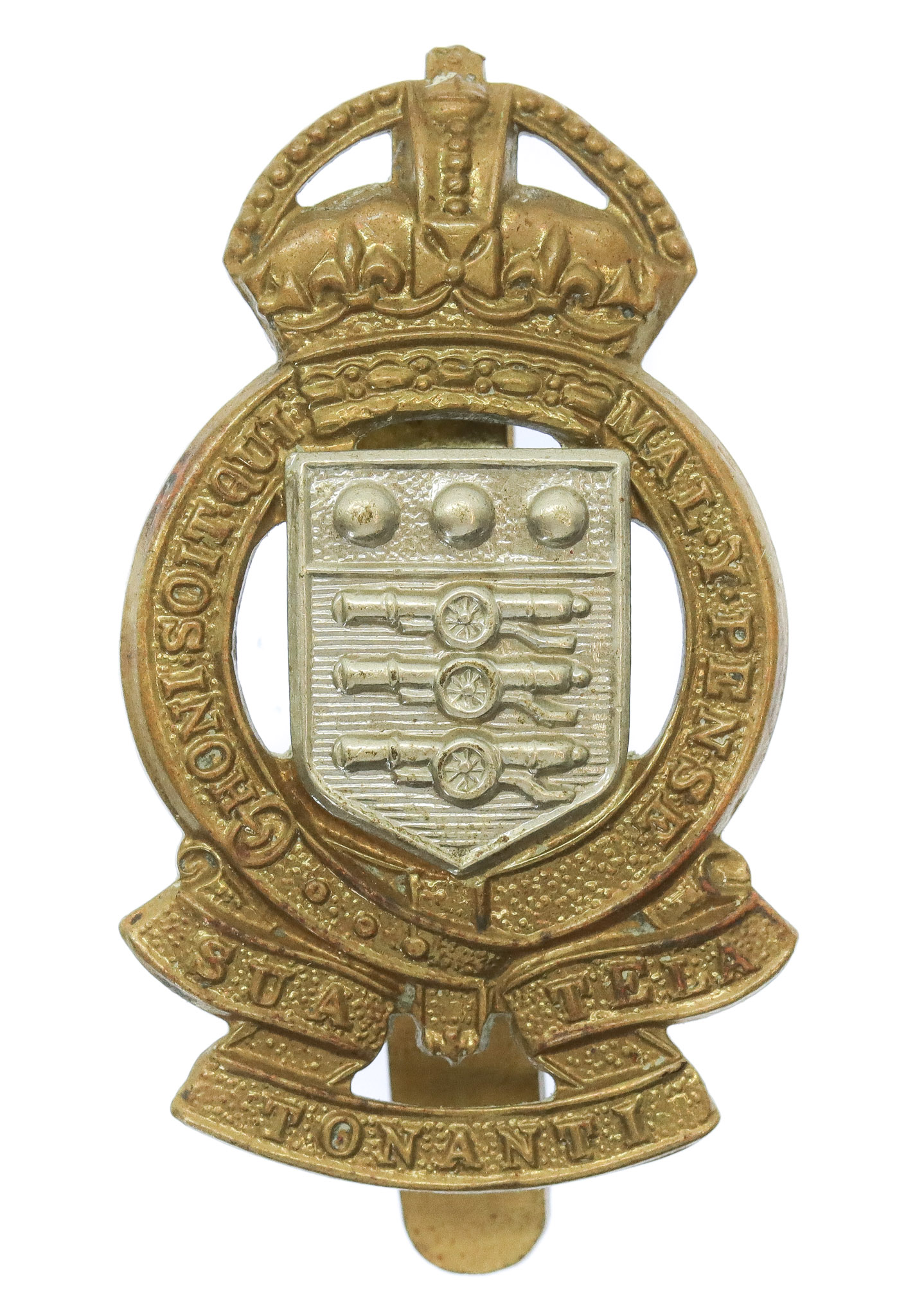 Royal Army Ordnance Corps (R.A.O.C.) Bi-metal Cap Badge - King's Crown
