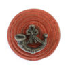 King's Royal Rifle Corps (K.R.R.C.) Officer's Red Cord Boss Cap Badge 