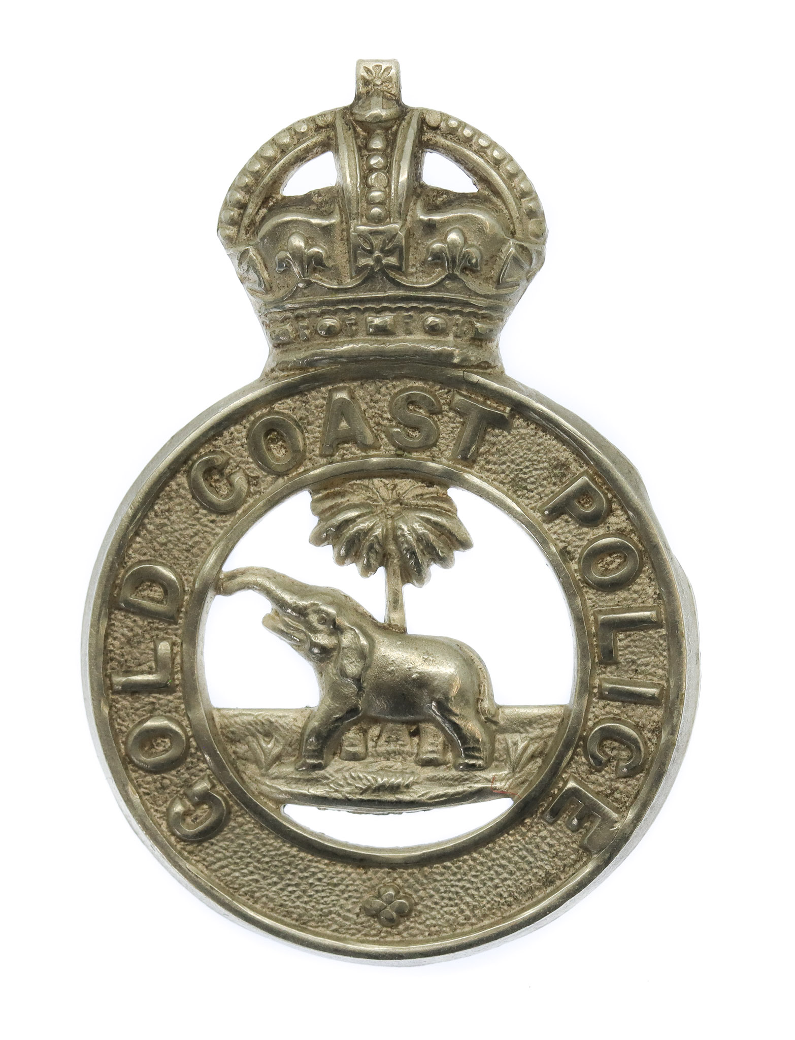 Gold Coast Police Cap Badge - King's Crown