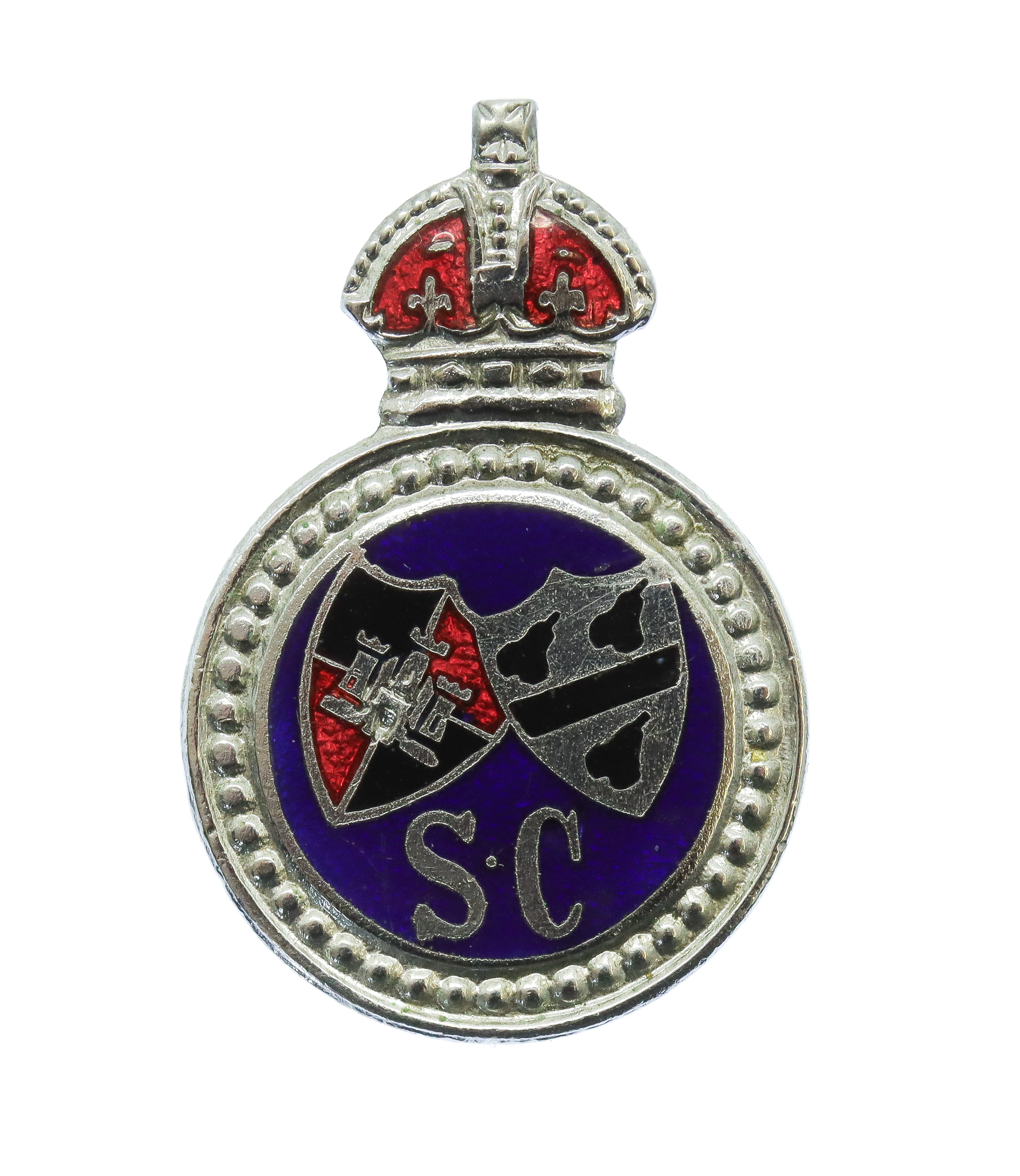 Worcester City Police Special Constabulary Enamelled Lapel Badge - King's Crown