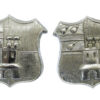 Pair of Worcester City Police Collar Badges