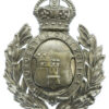 Worcester City Police Wreath Helmet Plate - King's Crown