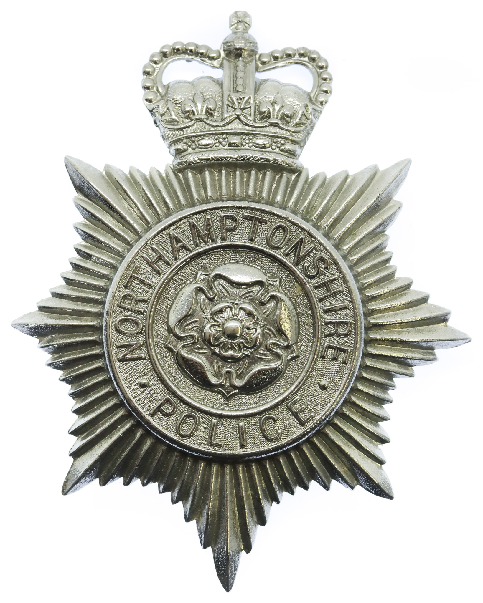 Northamptonshire Police Helmet Plate - Queen's Crown
