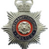 Northamptonshire Police Enamelled Helmet Plate - Queen's Crown