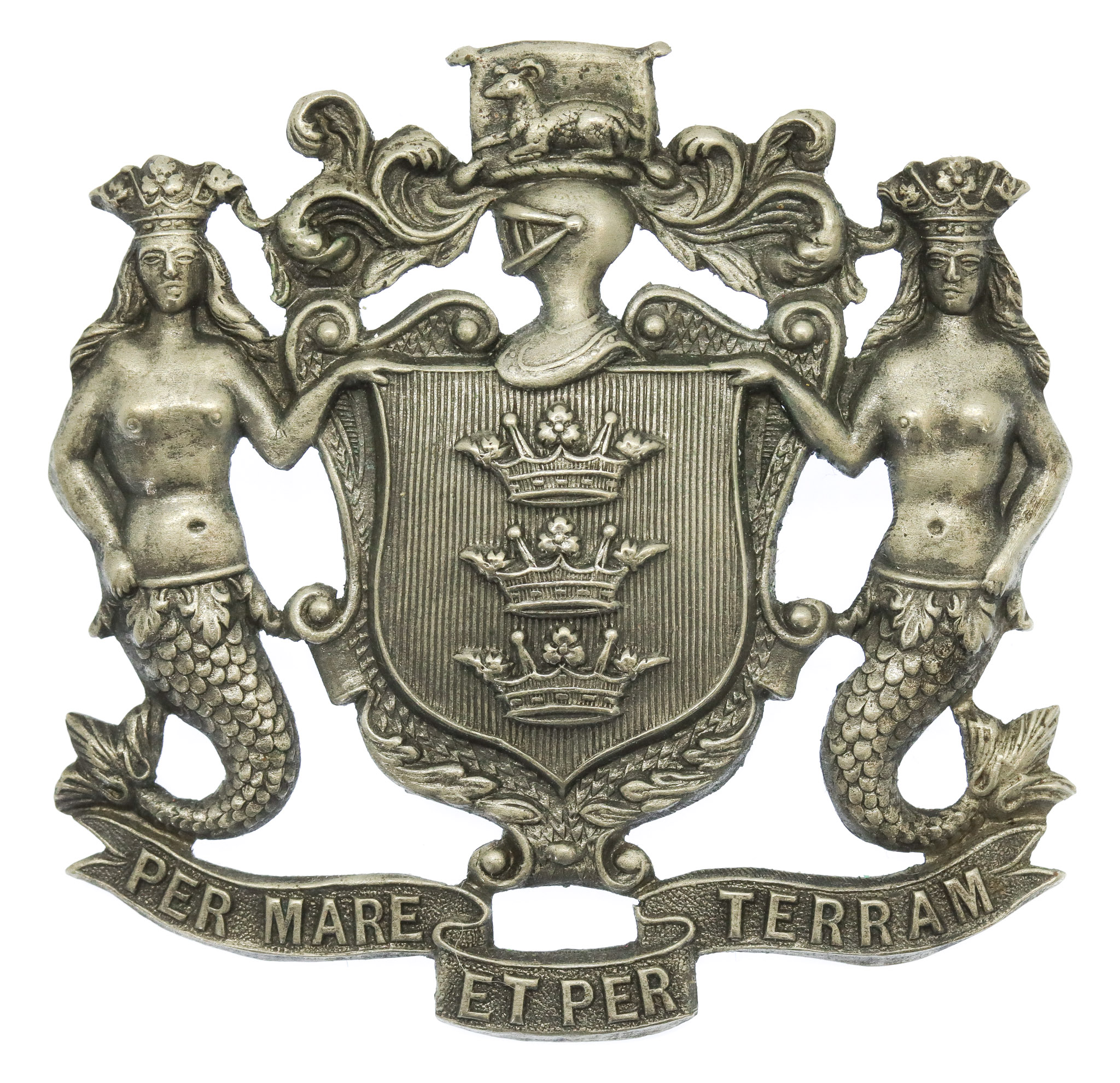 Boston Borough Police Helmet Plate