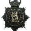 Walsall Borough Police Blackened Chrome Helmet Plate - Queen's Crown