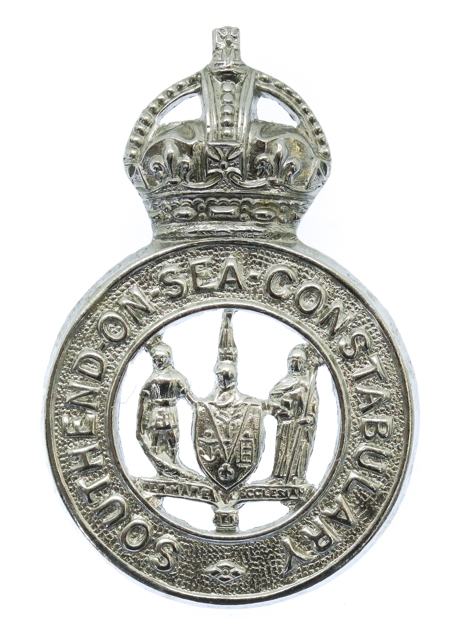 Southend -on- Sea Constabulary Cap Badge - King's Crown