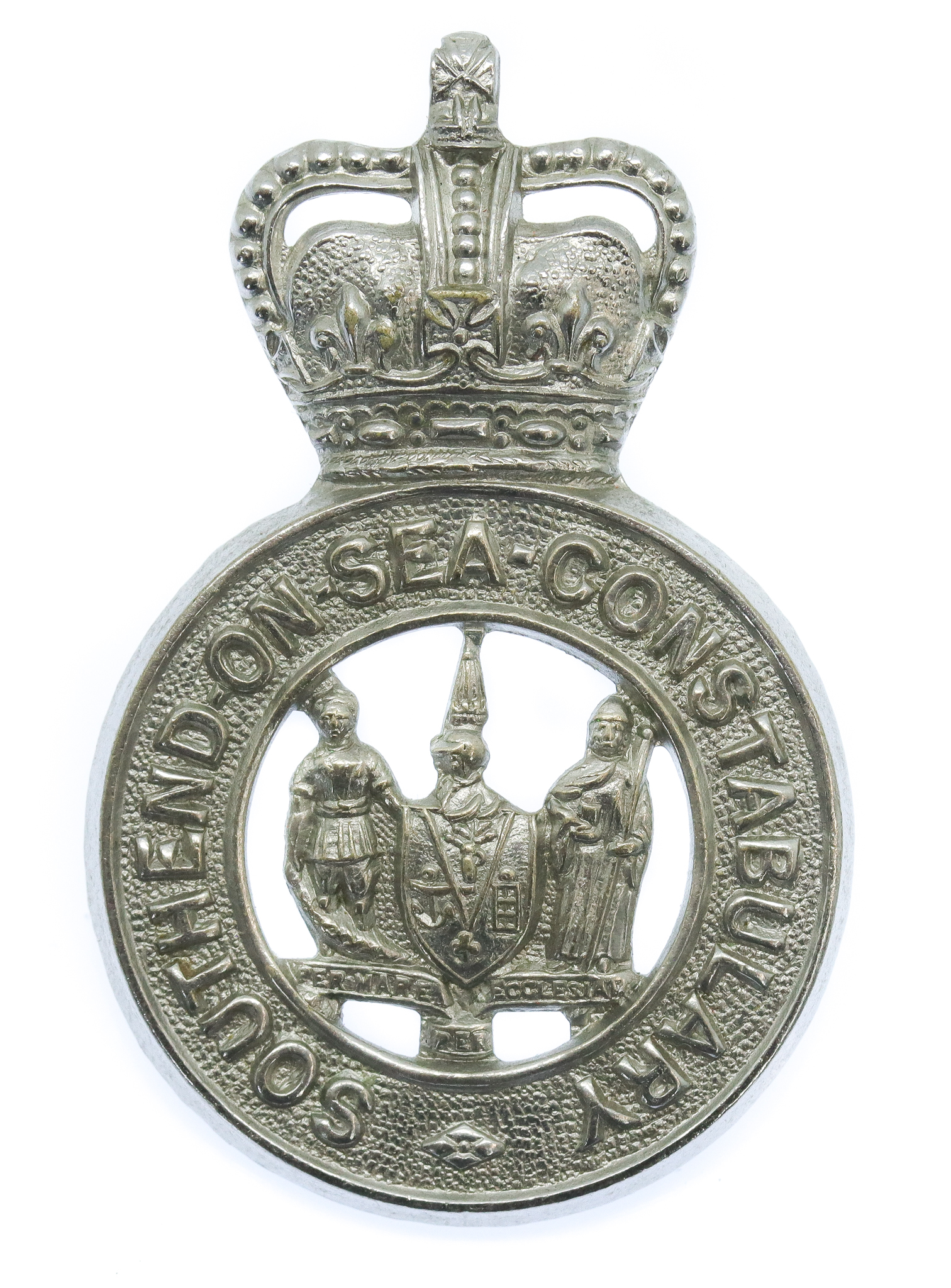 Southend -on- Sea Constabulary Cap Badge - Queen's Crown