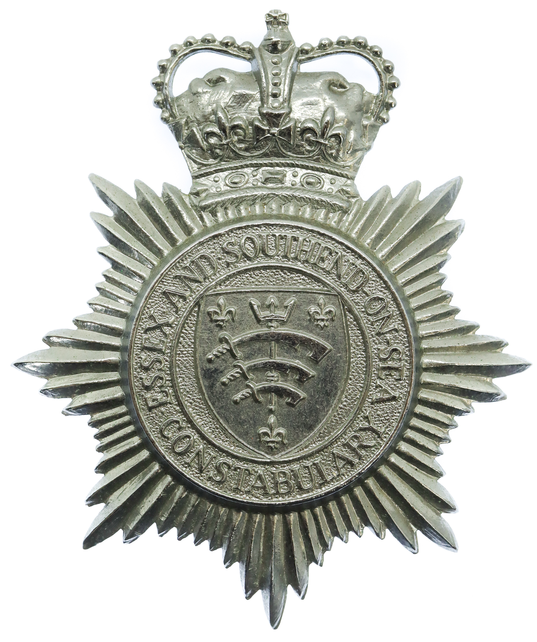 Essex and Southend-on-Sea Constabulary Helmet Plate - Queen's Crown