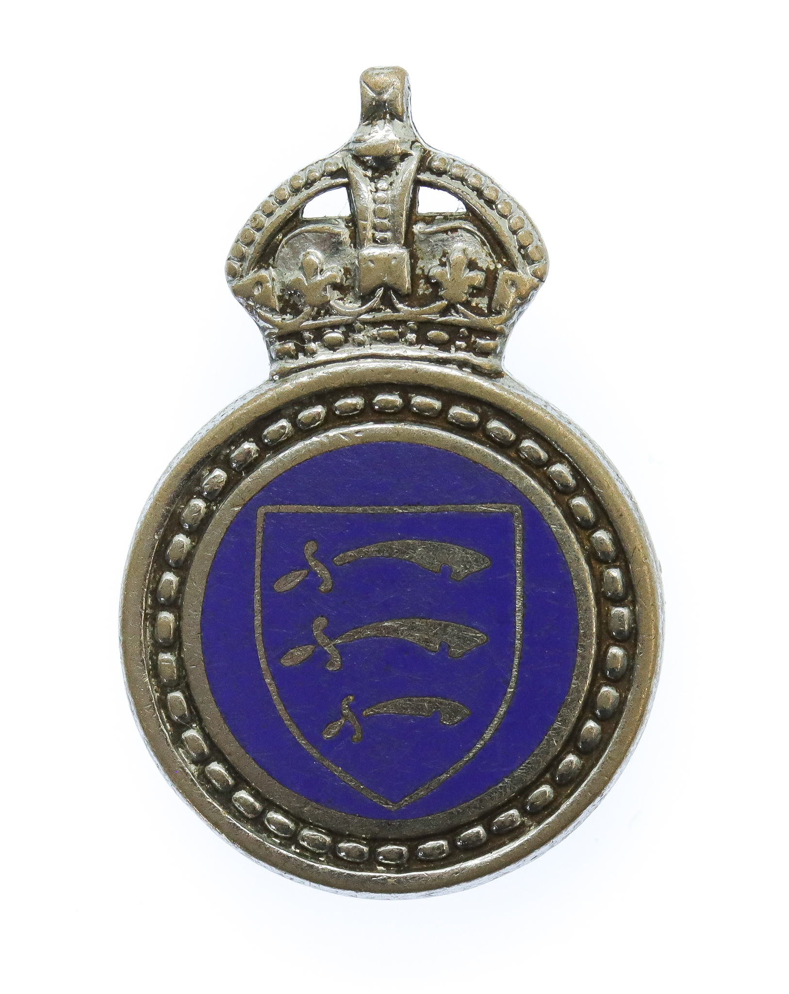 Essex Special Constabulary Enamelled Lapel Badge - King's Crown