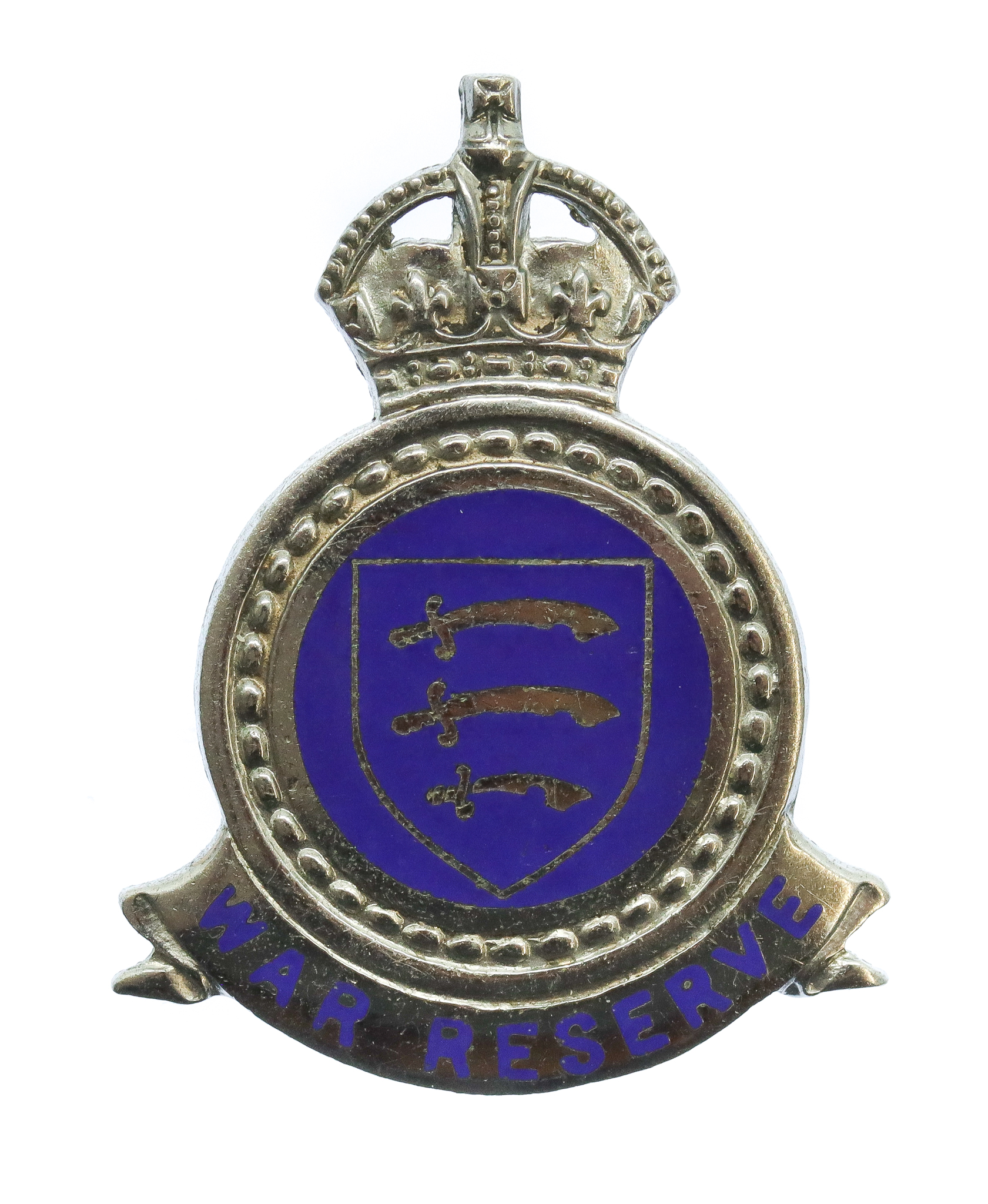 Essex Special Constabulary War Reserve Enamelled Lapel Badge - King's Crown