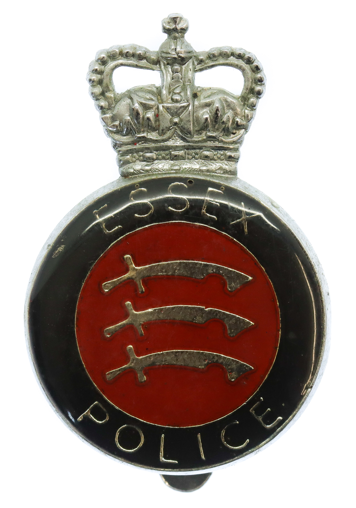 Essex Police Enamelled Cap Badge - Queen's Crown