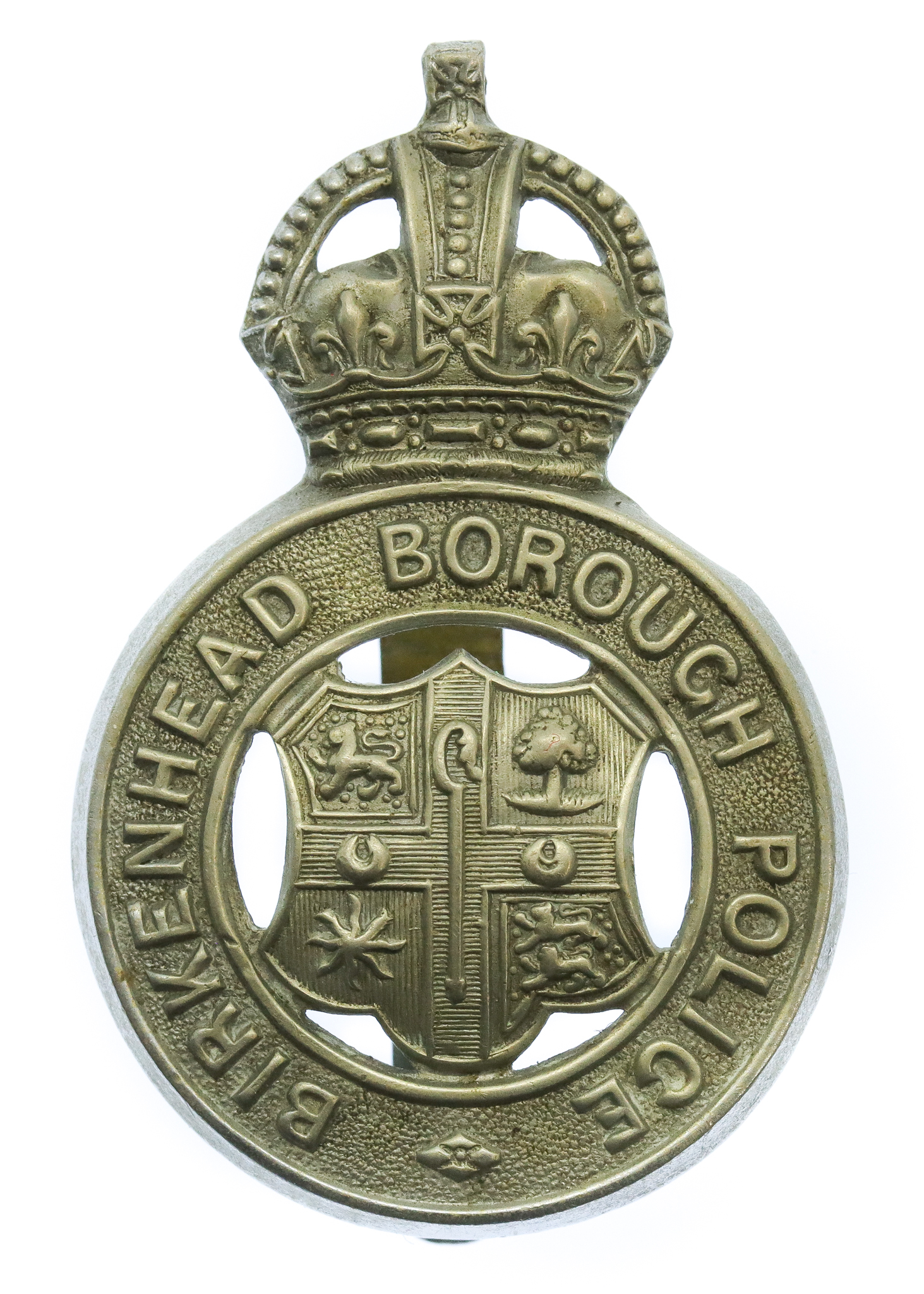 Birkenhead Borough Police Cap Badge - King's Crown