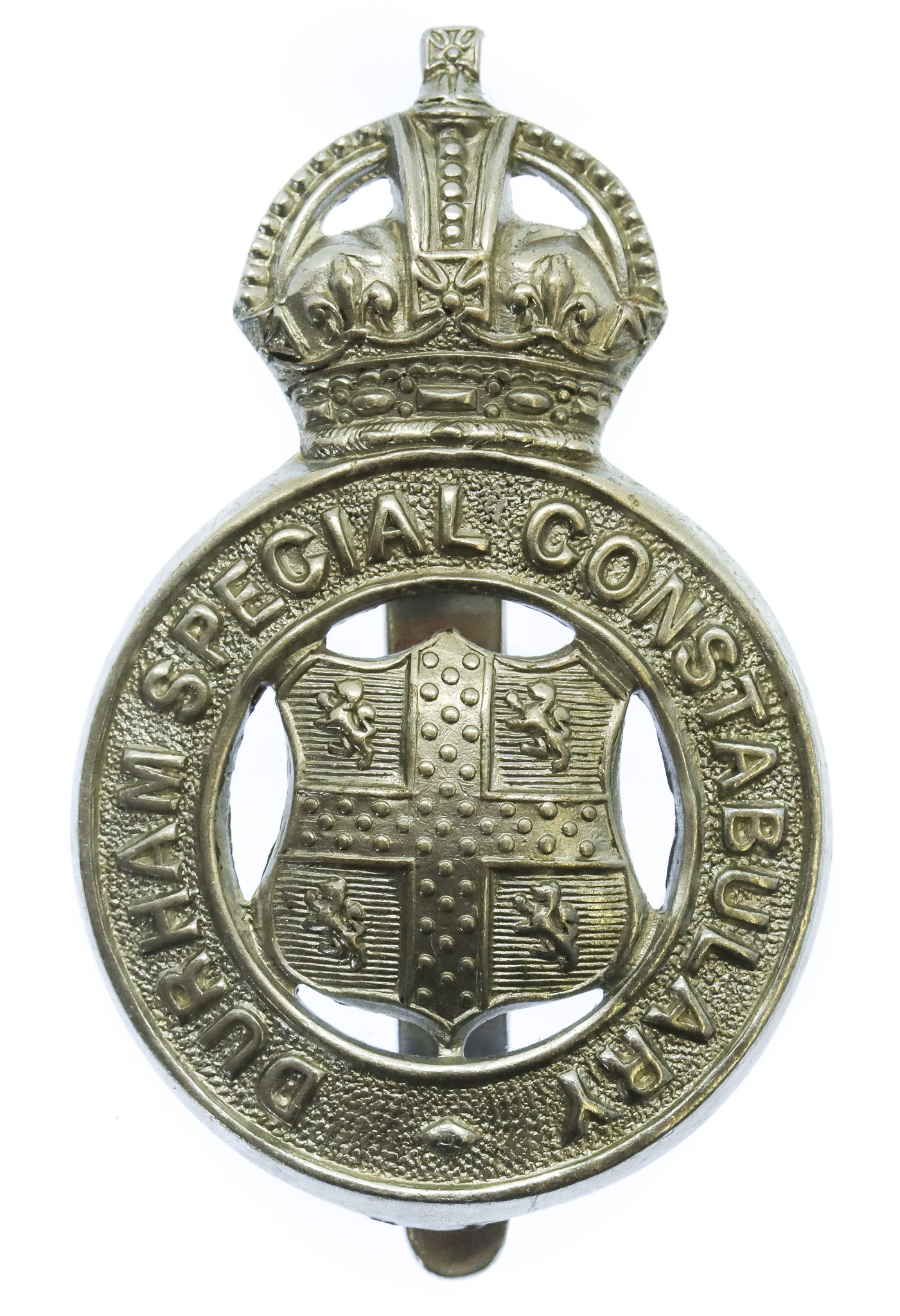 Durham Special Constabulary Cap Badge - King's Crown