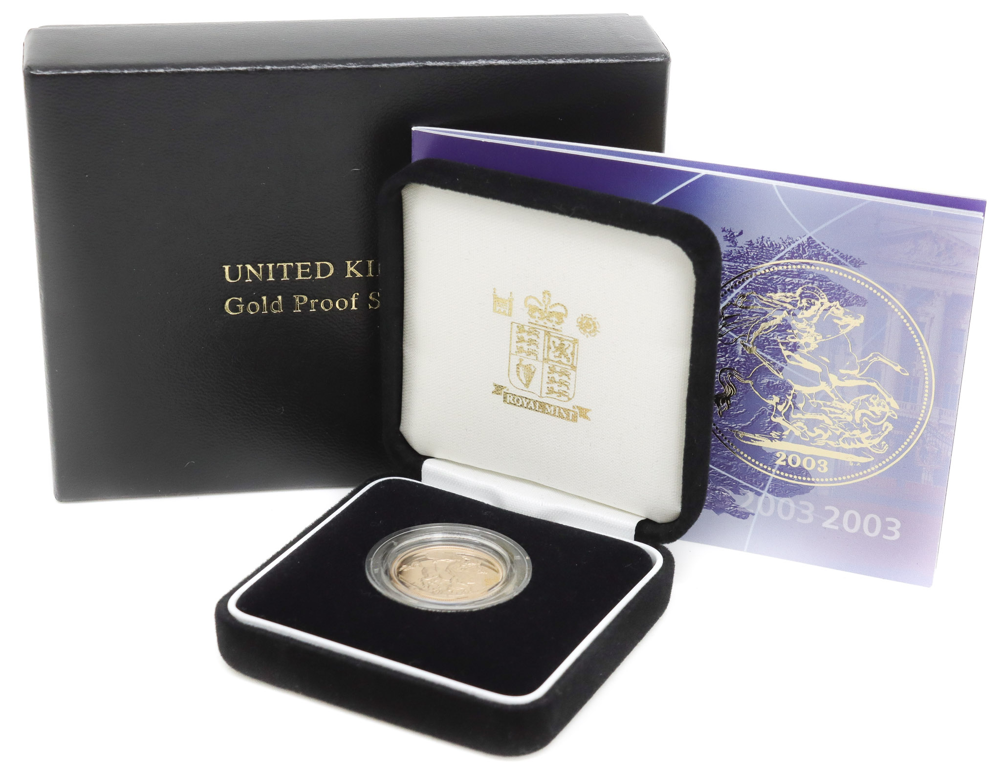 Royal Mint 2003 United Kingdom 22ct Gold Proof Sovereign Coin
