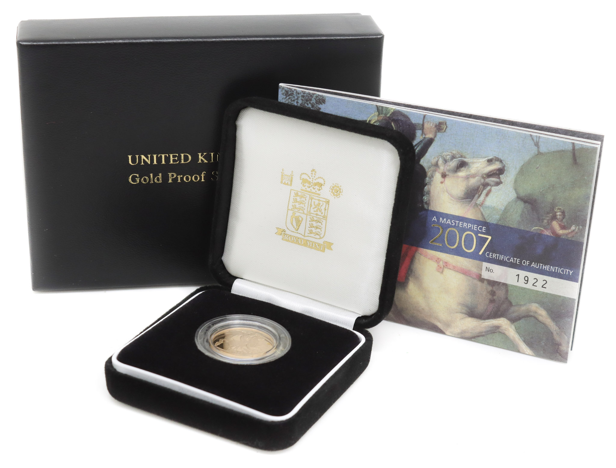 Royal Mint 2007 United Kingdom 22ct Gold Proof Full Sovereign Coin