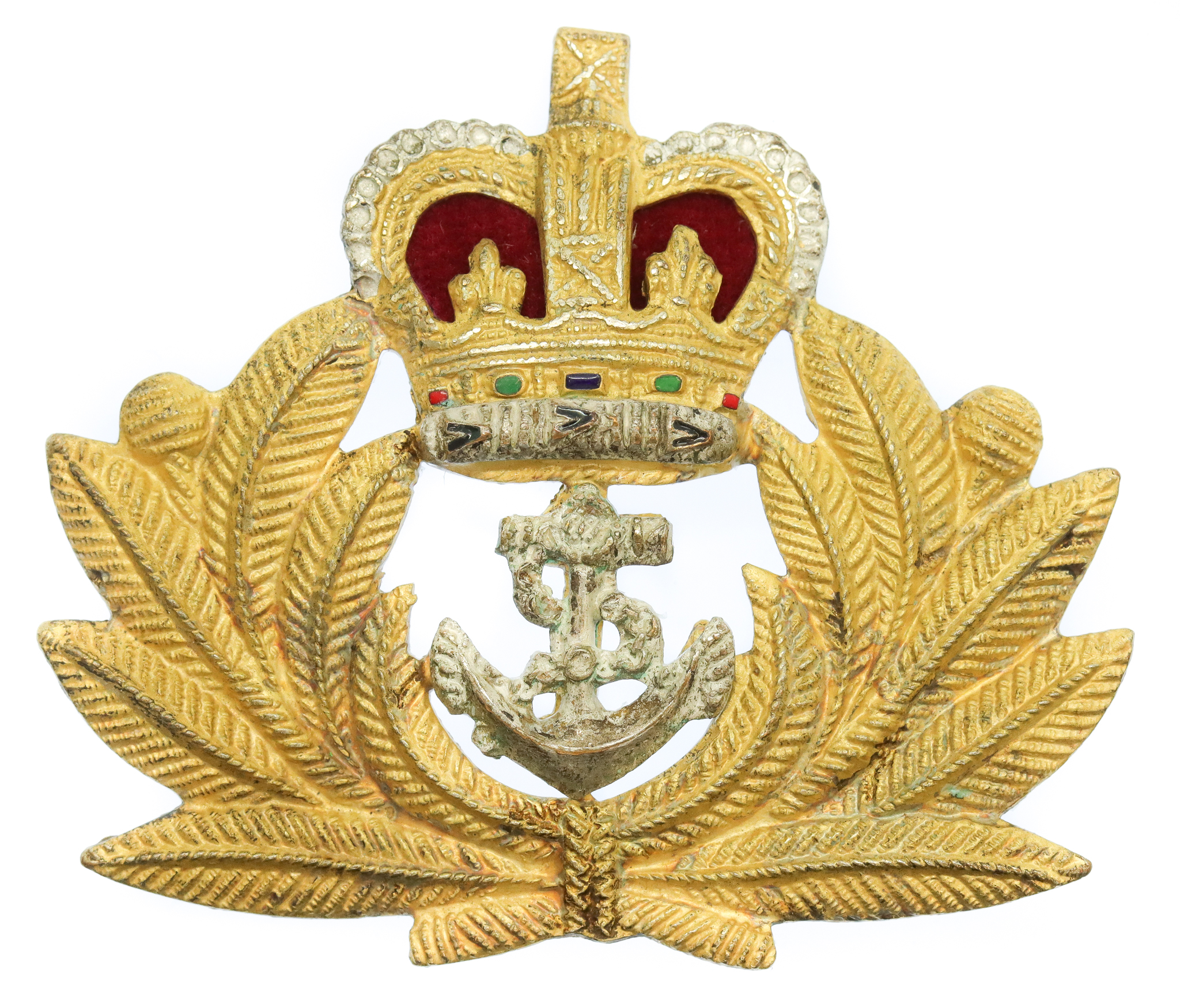 Royal Navy Officer's Beret Badge - Queen's Crown