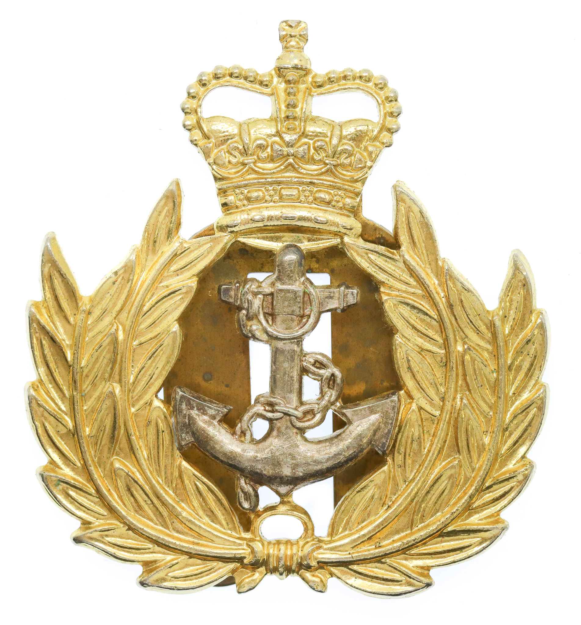 Royal Navy Warrant Officer's Cap Badge - Queen's Crown