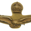 Royal Air Force (R.A.F.) Officer's Field Service Cap Badge - King's Crown
