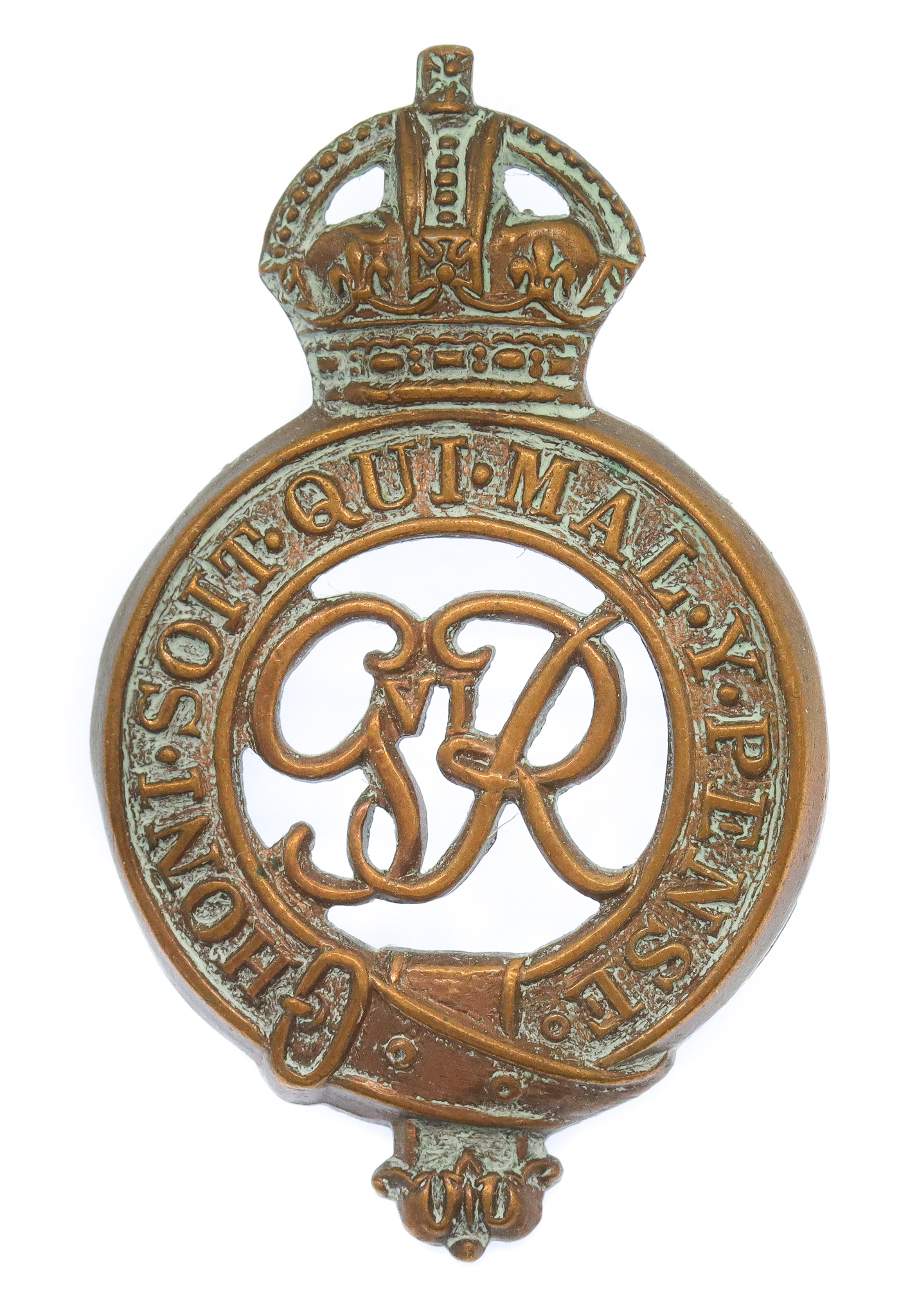 George VI Household Cavalry Cap Badge