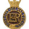 EIIR Household Cavalry Officer's Gilt & Enamel Cap Badge