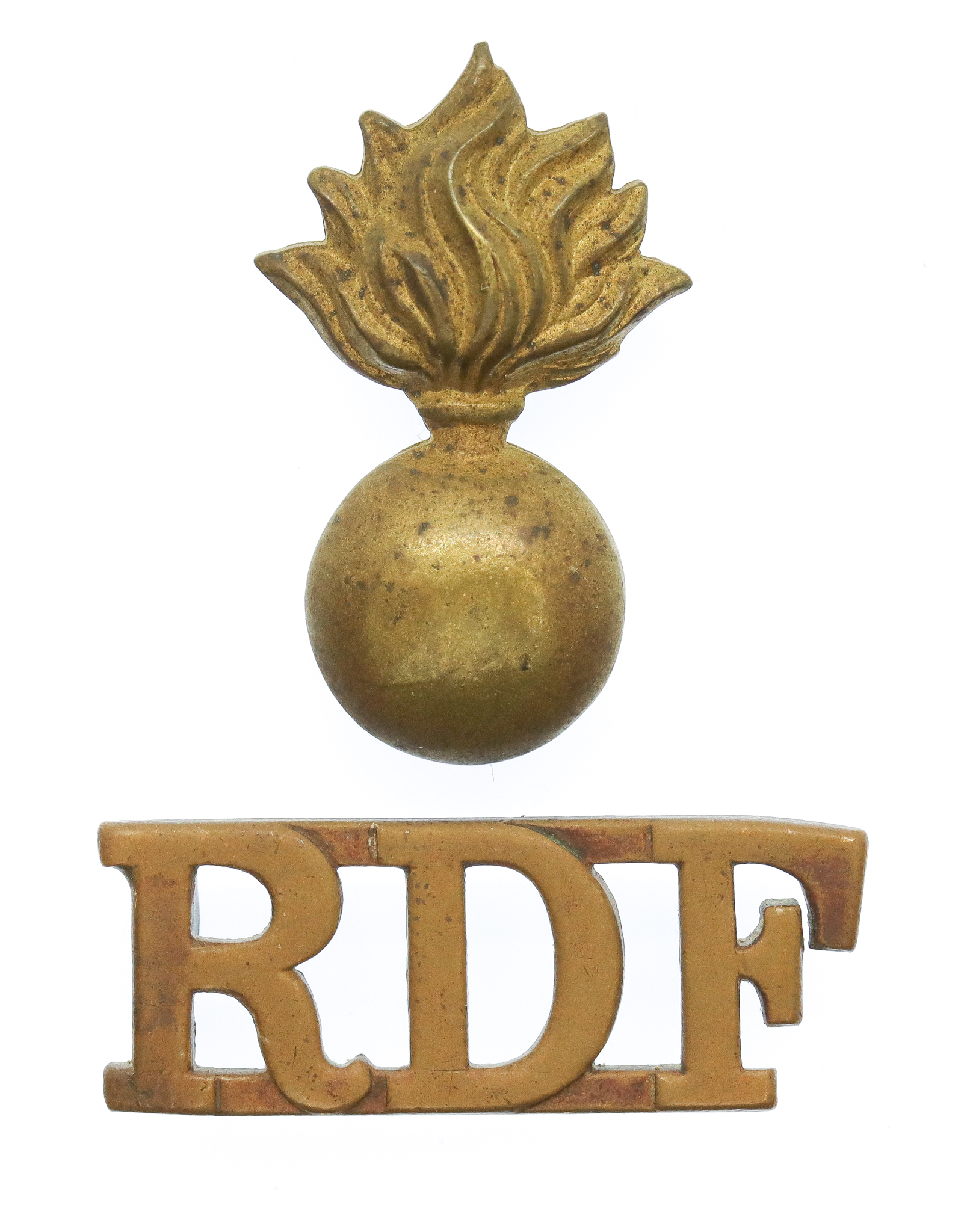 Royal Dublin Fusiliers (Grenade/R.D.F.) Shoulder Title