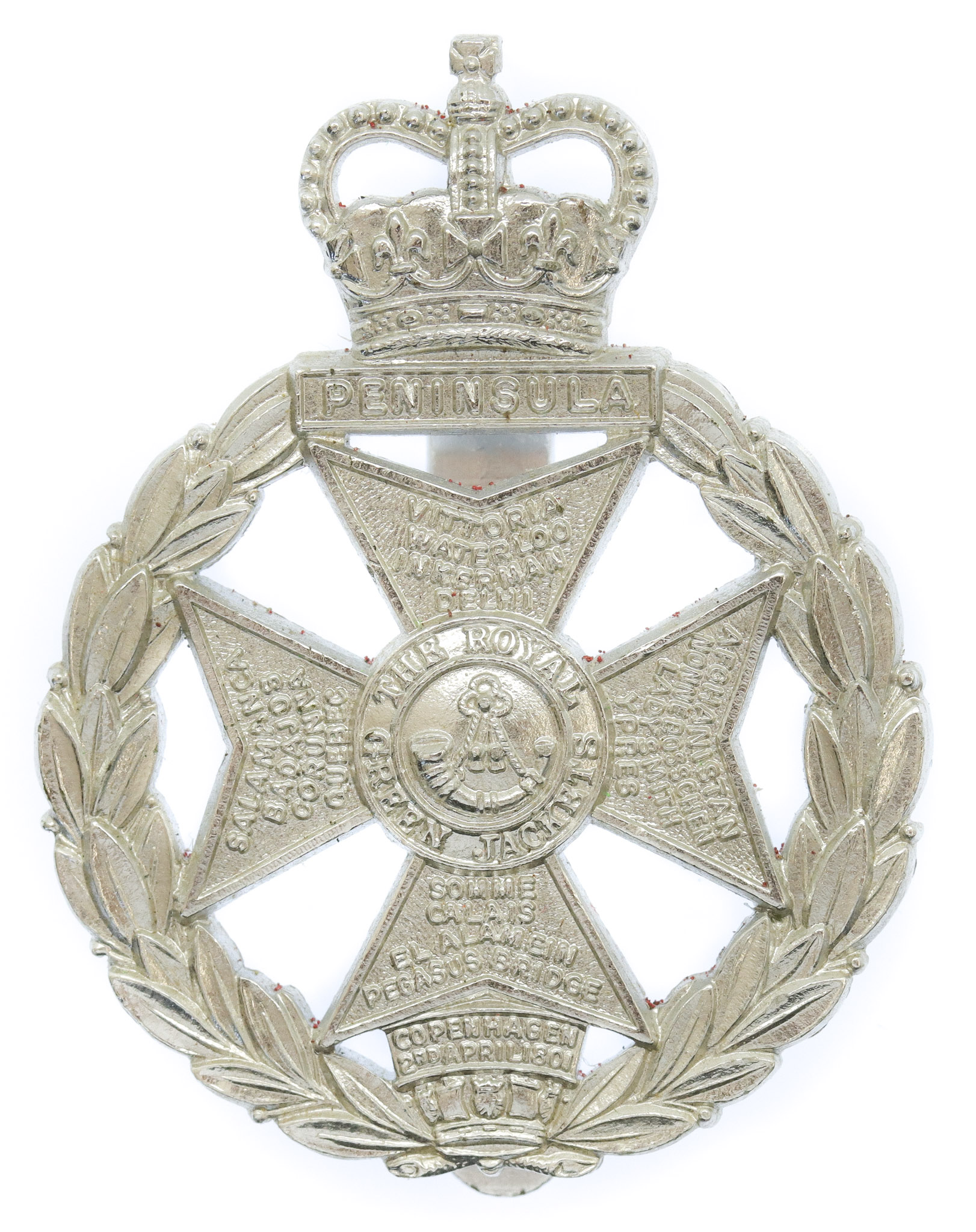 Royal Green Jackets Anodised (Staybrite) Cap Badge