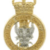 Queen's Own Mercian Yeomanry Anodised (Staybrite) Cap Badge - Queen's Crown