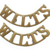 Pair of Wiltshire Regiment (WILTS) Shoulder Titles