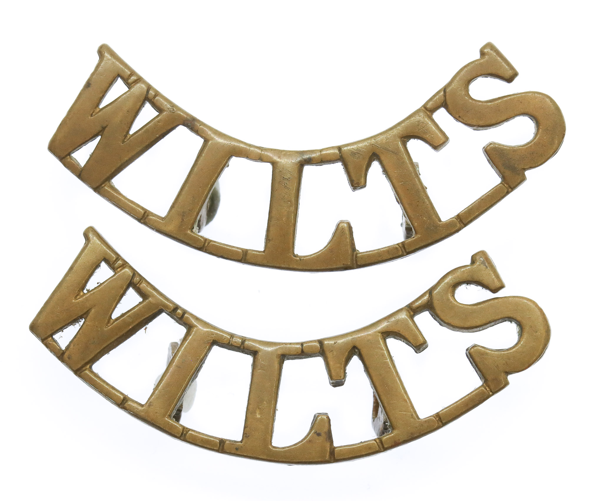 Pair of Wiltshire Regiment (WILTS) Shoulder Titles