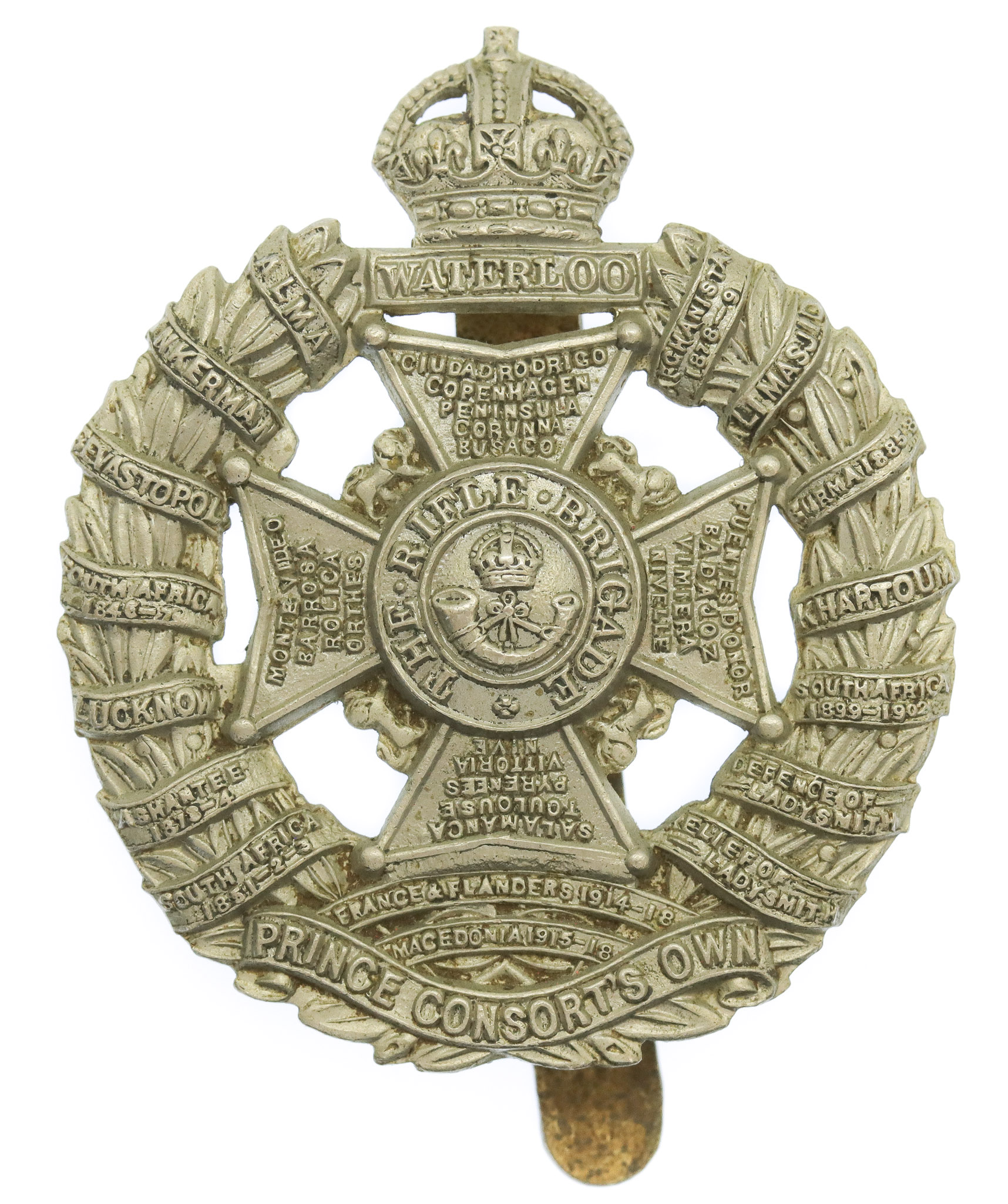 Rifle Brigade (Prince Consort's Own) Cap Badge - King's Crown