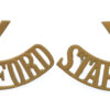 Pair of Staffordshire Yeomanry (Y/STAFFORD) Shoulder Titles