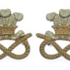 Pair of North Staffordshire Regiment Collar Badges 