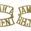 Pair of Jamaica Regiment (JAMAICA/REGIMENT) Shoulder Titles