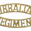 Gibraltar Regiment (GIBRALTAR/REGIMENT) Shoulder Title