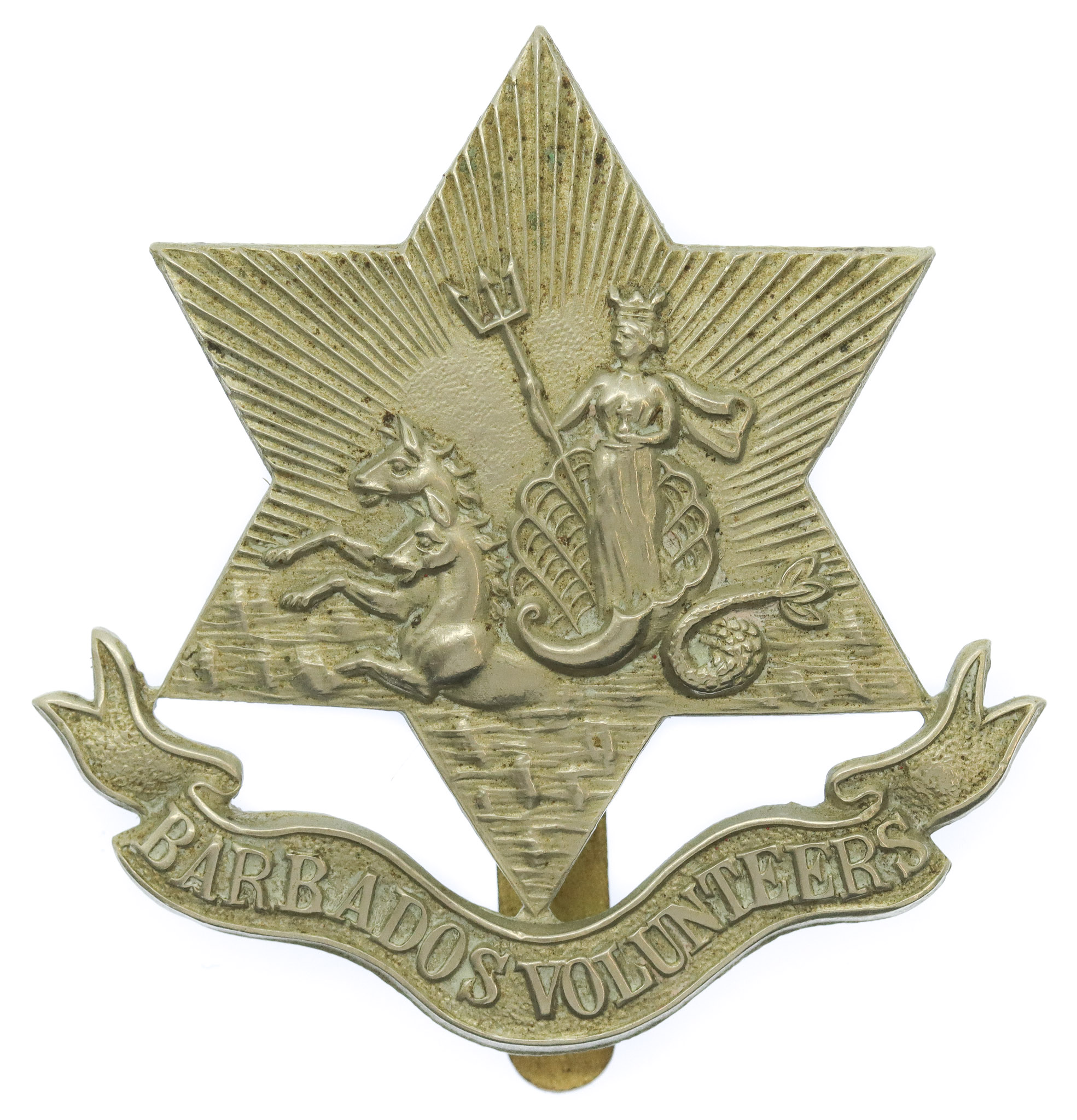 Barbados Volunteer Force Cap Badge