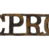 Ceylon Planters Rifle Corps (C.P.R.C.) Shoulder Title