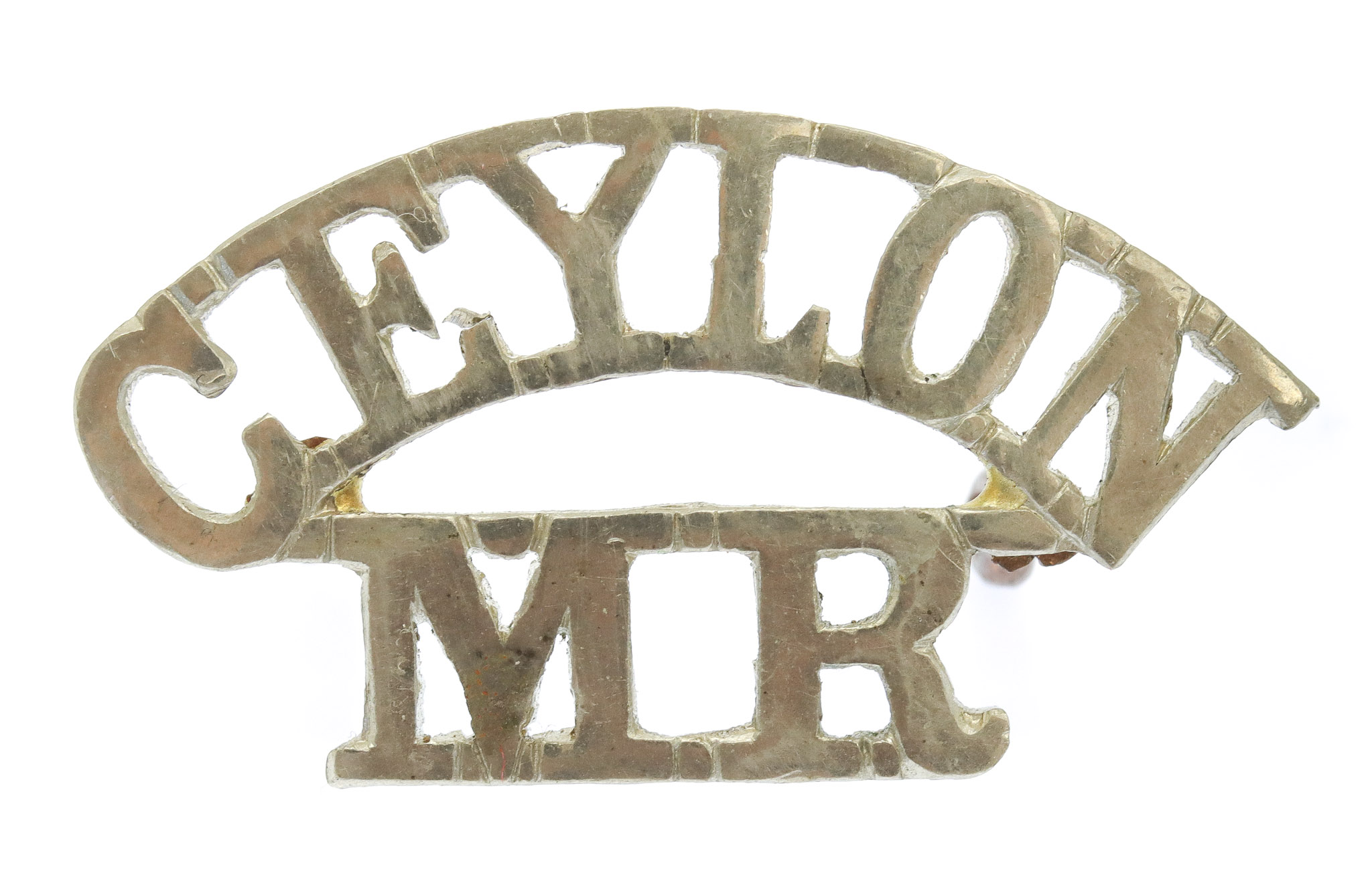Ceylon Mounted Rifles (CEYLON/M.R.) Shoulder Title