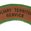 Auxiliary Territorial Service (AUXILIARY TERRITORIAL/SERVICE) WW2 Printed Shoulder Title