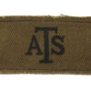 Auxiliary Territorial Service (A.T.S.) WW2 Printed Slip On Shoulder Title