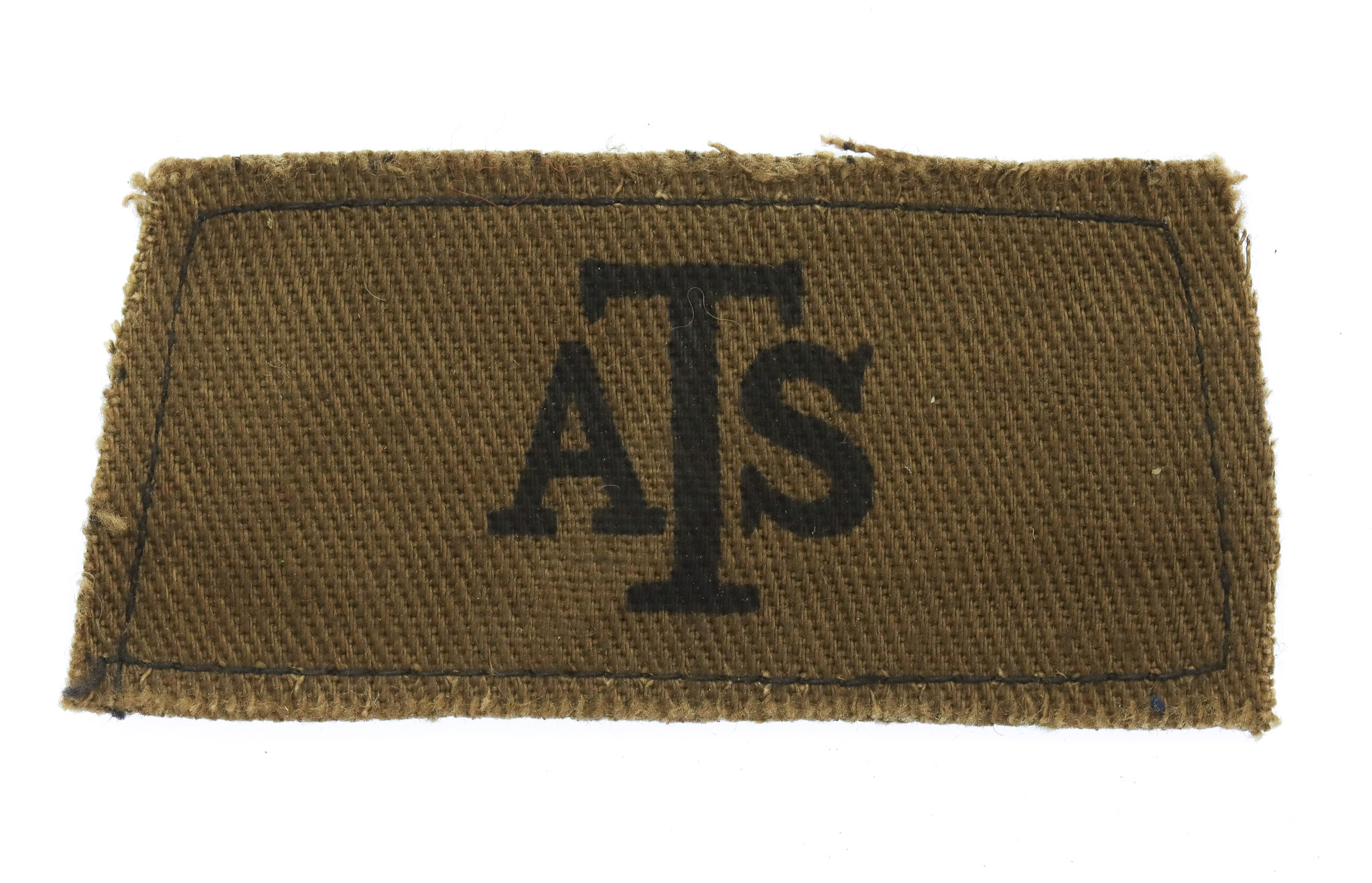 Auxiliary Territorial Service (A.T.S.) WW2 Printed Slip On Shoulder Title