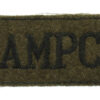Auxiliary Military Pioneers Corps (A.M.P.C.) WW2 Cloth Slip On Shoulder Title